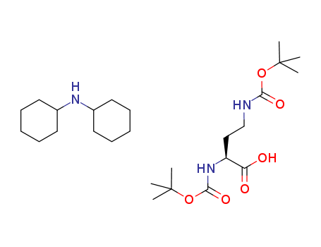 Butanoicacid, 2,4-bis[[(1,1-dimethylethoxy)carbonyl]amino]-, (2S)-, compd. withN-cyclohexylcyclohexanamine (1:1)