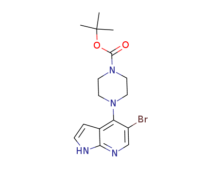 1-Piperazinecarboxylic acid, 4-(5-bromo-1H-pyrrolo[2,3-b]pyridin-4-yl)-, 1,1-dimethylethyl ester