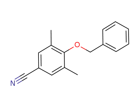 Molecular Structure of 924300-31-2 (4-(benzyloxy)-3,5-dimethylbenzonitrile)