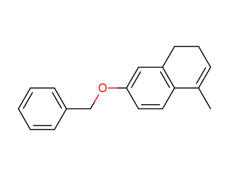 Molecular Structure of 847585-90-4 (Naphthalene, 1,2-dihydro-4-methyl-7-(phenylmethoxy)-)