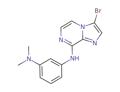 Molecular Structure of 887474-76-2 (C<sub>14</sub>H<sub>14</sub>BrN<sub>5</sub>)