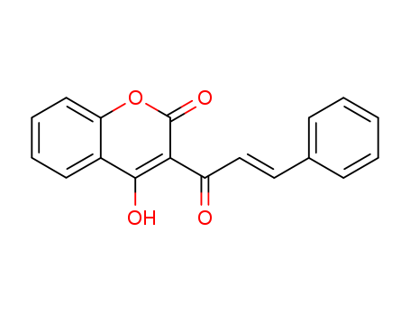 4-hydroxy-2-oxo-3-(1'-oxo-3'-phenylprop-2'-enyl)-2H-[1]-benzopyran