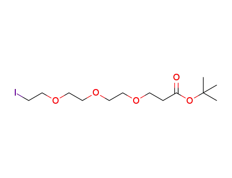 Molecular Structure of 1291090-50-0 (tert-butyl 3-(2-(2-(2-iodoethoxy)ethoxy)ethoxy)propanoate)