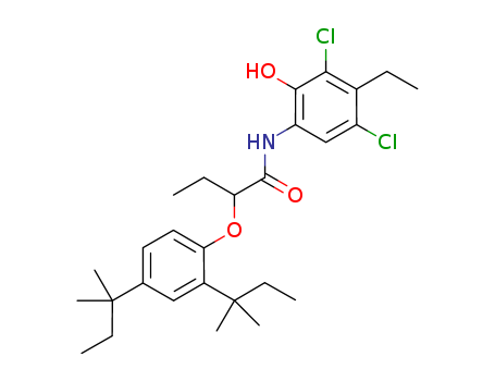 2-(2,4-Bis(tert-pentyl)phenoxy)-N-(3,5-dichloro-4-ethyl-2-hydroxyphenyl)butyramide cas  93951-12-3