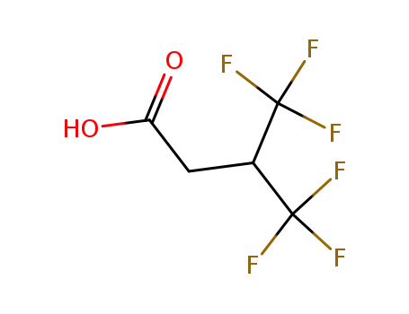 Molecular Structure of 17327-33-2 (4,4,4-TRIFLUORO-3-(TRIFLUOROMETHYL)BUTYRIC ACID)
