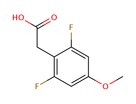 Molecular Structure of 886498-98-2 (2,6-difluoro-4-methoxyphenylacetic acid)