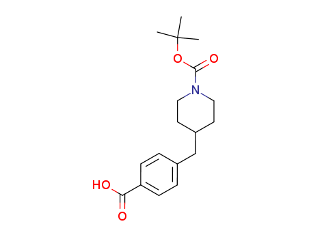 4-((1-(tert-Butoxycarbonyl)piperidin-4-yl)methyl)benzoic acid