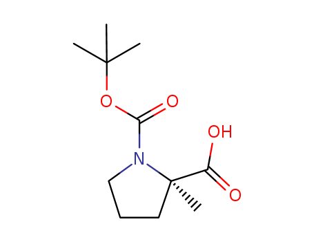 166170-15-6,(R)-N-BOC-2-methylproline,1,2-Pyrrolidinedicarboxylicacid, 2-methyl-, 1-(1,1-dimethylethyl) ester, (R)-;(R)-Boc-2-methylproline;