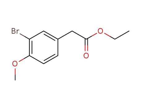 Molecular Structure of 100125-96-0 (Ethyl 3-broMo-4-Methoxyphenylacetate)