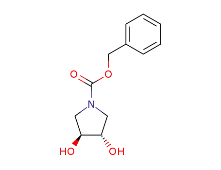 Molecular Structure of 596793-30-5 ((3S,4S)-N-Cbz-3,4-dihydroxypyrrolidine)