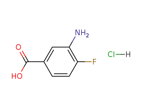 Molecular Structure of 3799-24-4 (3-AMINO-4-FLUOROBENZOIC ACID HYDROCHLORIDE)