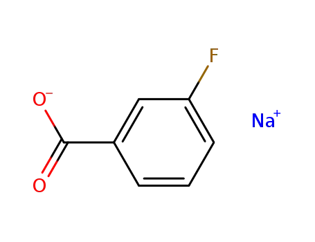 Molecular Structure of 499-57-0 (Sodium 3-fluorobenzoate)