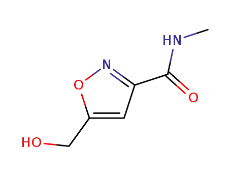 Molecular Structure of 210641-15-9 (5-(Hydroxymethyl)-N-methylisoxazole-3-carboxamide)