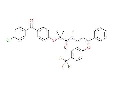 (R)-[4-(4-chlorobenzoyl)phenoxy]-N,2-dimethyl-N-[3-phenyl-3-(4-trifluoromethyl)phenoxy]propanamide
