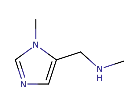 Molecular Structure of 384821-19-6 (N-METHYL-N-[(1-METHYL-1H-IMIDAZOL-5-YL)METHYL]AMINE)