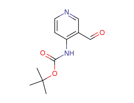 Molecular Structure of 116026-93-8 (TERT-BUTYL 3-FORMYLPYRIDIN-4-YLCARBAMATE)