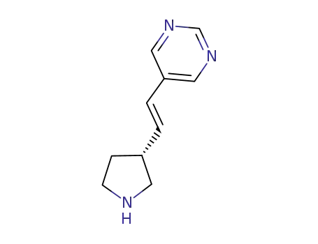 Molecular Structure of 753015-44-0 ((R)-5-((E)-2-pyrrolidin-3-ylvinyl)pyrimidine)