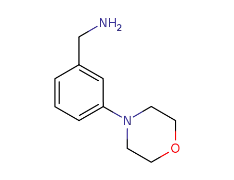 Molecular Structure of 625470-29-3 ((3-MORPHOLINOPHENYL)METHYLAMINE)