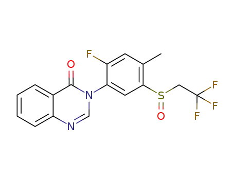 2-(2,2,2-trifluoroethylsulfinyl)-4-(4-oxo-quinazolin-3-yl)-5-fluoro-toluene
