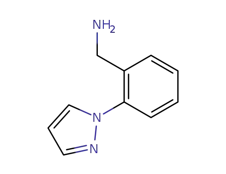 Molecular Structure of 449758-13-8 (2-(1H-Pyrazol-1-yl)benzylamine)