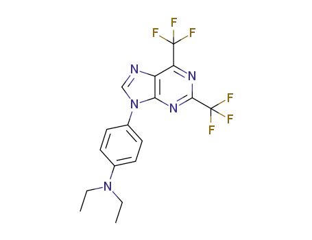 4-(2,6-bis(trifluoromethyl)-9H-purin-9-yl)-N,N-diethylbenzenamine