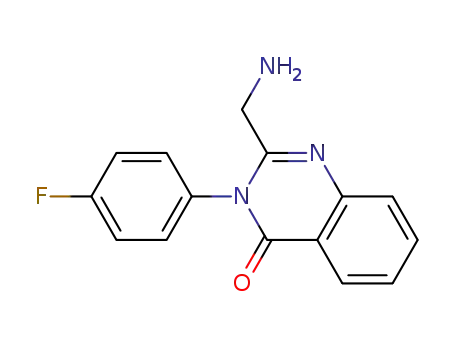 Molecular Structure of 330796-23-1 (2-aminomethyl-3-(4-fluoro-phenyl)-3H-quinazolin-4-one)