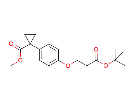 1-[4-(2-tert-butoxycarbonyl-ethoxy)phenyl]cyclopropanecarboxylic acid methyl ester