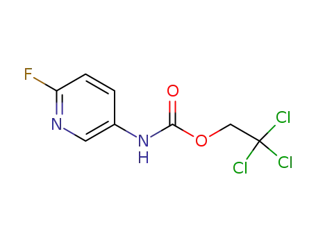 Molecular Structure of 1143578-58-8 (2,2,2-trichloroethyl (6-fluoropyridin-3-yl)carbamate)