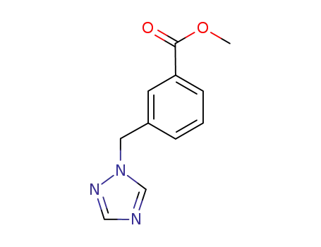 Molecular Structure of 857284-24-3 (METHYL 3-(1H-1,2,4-TRIAZOL-1-YLMETHYL)BENZOATE)