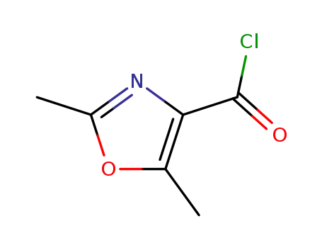 Molecular Structure of 197719-27-0 (2,5-DIMETHYL-1,3-OXAZOLE-4-CARBONYL CHLORIDE)