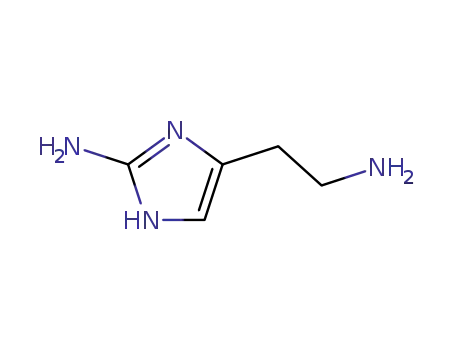 Molecular Structure of 39050-13-0 (5-(2-Aminoethyl)-1H-imidazol-2-amine)
