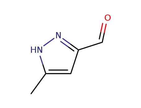 Molecular Structure of 3273-44-7 (5-methyl-1H-pyrazole-3-carbaldehyde)