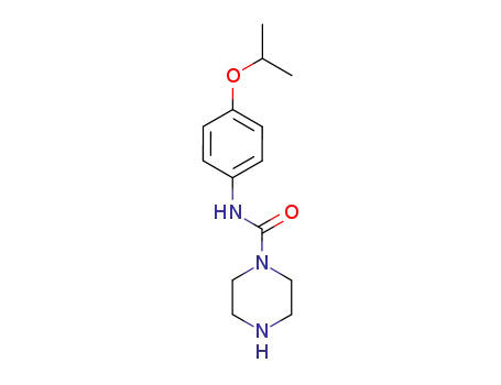 Molecular Structure of 792899-38-8 (PIPERAZINE-1-CARBOXYLIC ACID (4-ISOPROPOXY-PHENYL)-AMIDE)