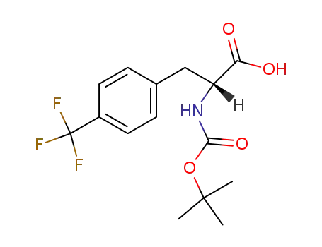 Molecular Structure of 82317-83-7 (BOC-D-4-Trifluoromethylphe)