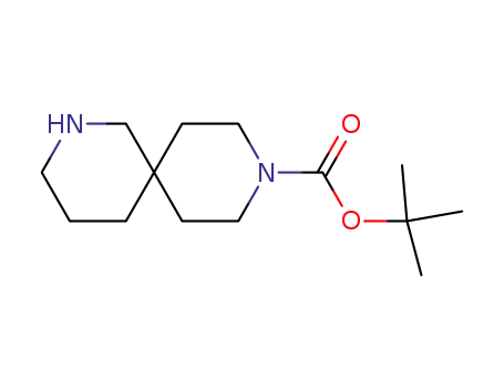 Molecular Structure of 1023595-19-8 (TERT-BUTYL 2,9-DIAZASPIRO[5.5]UNDECANE-9-CARBOXYLATE)