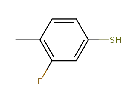 Molecular Structure of 64359-35-9 (3-Fluoro-4-methylthiophenol)