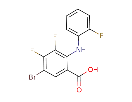 5-bromo-3,4-difluoro-2-((2-fluorophenyl)amino)benzoic acid