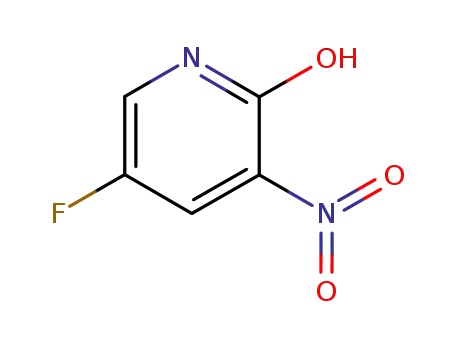 Molecular Structure of 136888-20-5 (5-FLUORO-2-HYDROXY-3-NITROPYRIDINE)