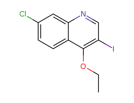Molecular Structure of 1447160-78-2 (7-chloro-4-ethoxy-3-iodoquinoline)