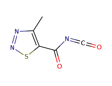 Molecular Structure of 1254781-51-5 (4-methyl-1,2,3-thiadiazole-5-yl-formyl isocyanate)