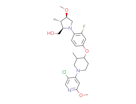 ((2R,3S,4R)-1-(4-(((3,4-trans)-1-(5-chloro-2-methoxypyridin-4-yl)-3-methylpiperidin-4-yl)oxy)-2-fluorophenyl)-4-methoxy-3-methylpyrrolidin-2-yl)methanol