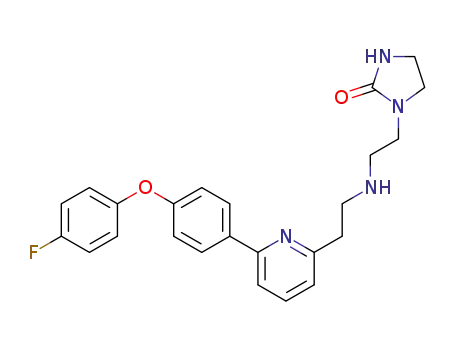 Molecular Structure of 1367124-99-9 (1-(2-((2-(6-(4-(4-fluorophenoxy)phenyl)pyridin-2-yl)ethyl)amino)ethyl)imidazolidin-2-one)
