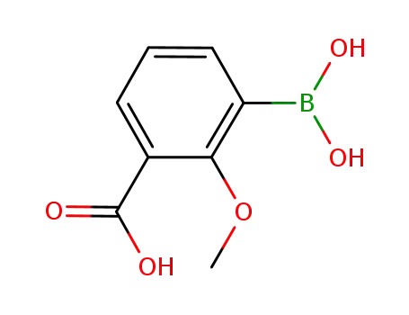 Molecular Structure of 913836-10-9 (3-BORONO-2-METHOXYBENZOIC ACID)