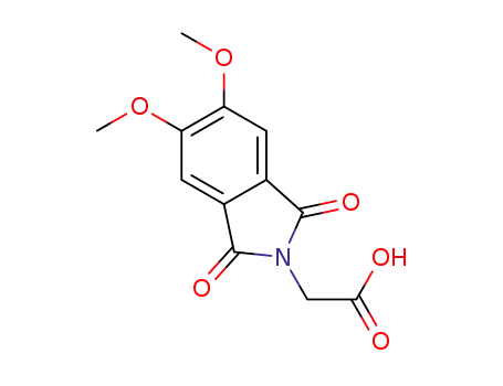 Molecular Structure of 528857-45-6 (2-(5,6-dimethoxy-1,3-dioxoisoindolin-2-yl)acetic acid)