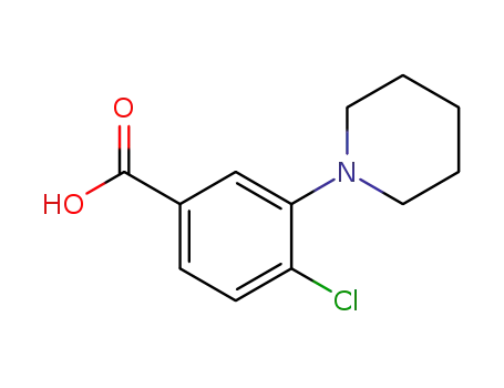 4-Chloro-3-piperidin-1-yl-benzoic acid
