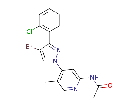 N-(4-(4-bromo-3-(2-chlorophenyl)-1H-pyrazol-1-yl)-5-methylpyridin-2-yl)acetamide