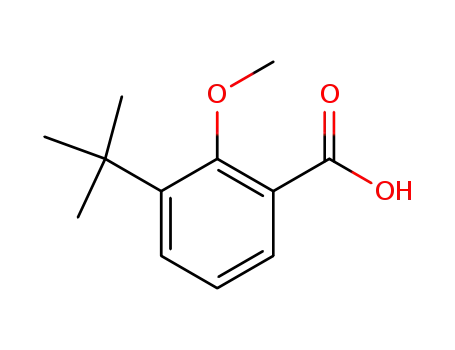 Molecular Structure of 60772-81-8 (3-(tert-butyl)-2-methoxybenzoic acid)