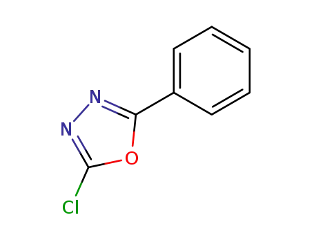 Molecular Structure of 1483-31-4 (2-Chloro-5-phenyl-1,3,4-oxadiazole)