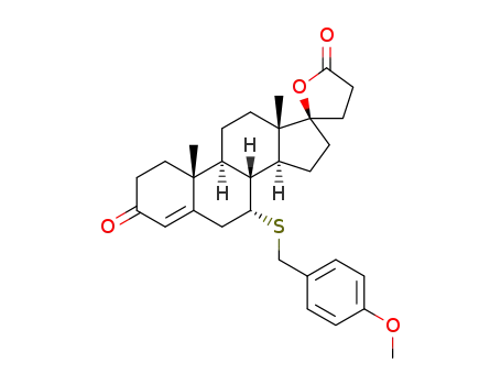 3-oxo-17α-pregna-4-ene-7α-(p-methoxybenzylthia)-21,17-carbolactone
