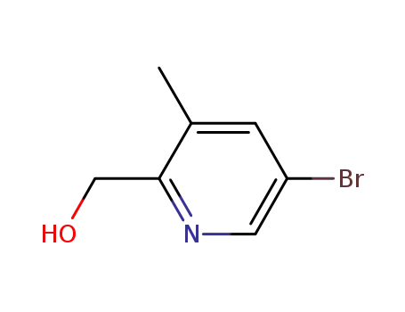 Molecular Structure of 245765-71-3 ((5-bromo-3-methylpyridin-2-yl)methanol)